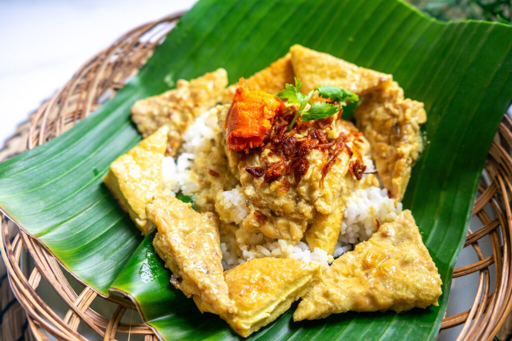 Terik Tahu Tempe (Tofu and Tempeh Stew in Coconut Milk) 3 Terik Tahu Tempe, traditional Indonesian cuisine that is rich in coconut milk with a hint of sweetness and traditional Indonesian spices