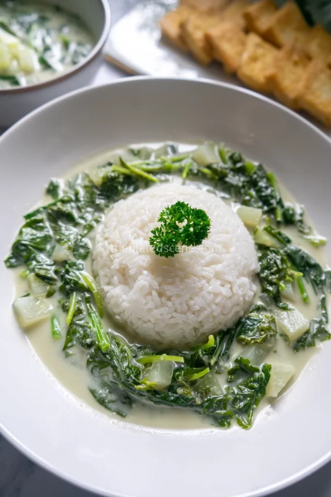 Bobor Bayam (Spinach in Coconut Milk) 4 Bobor Bayam (Spinach in Coconut Milk)