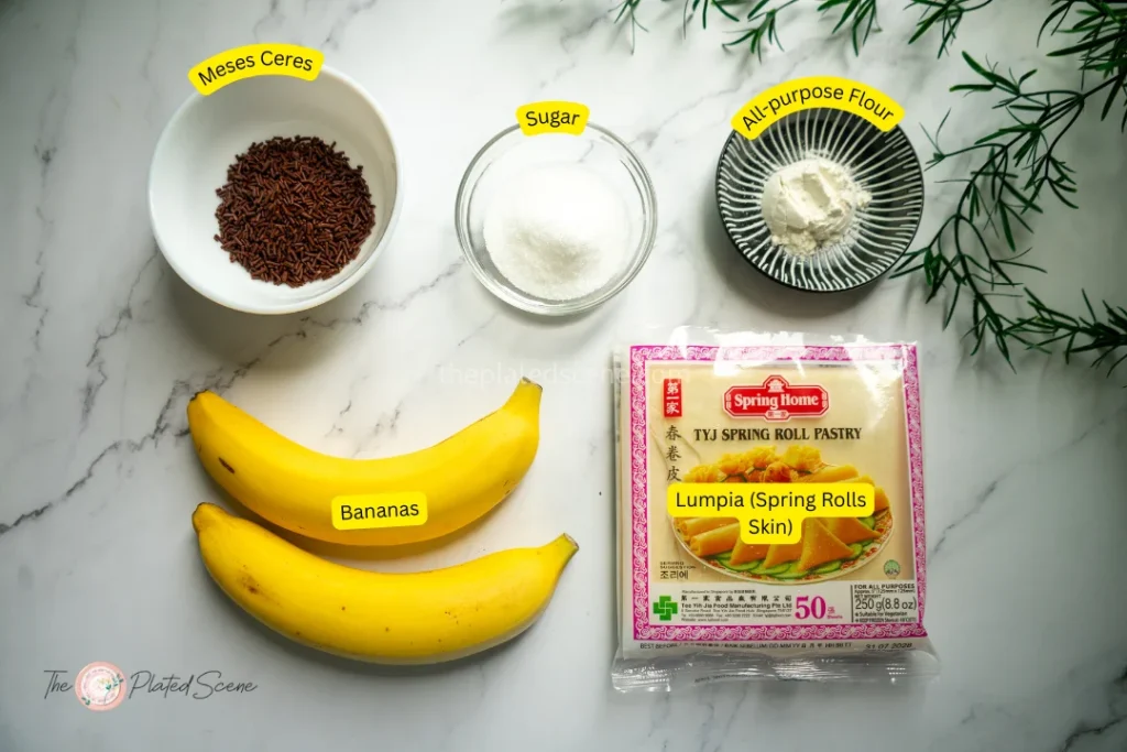 Pisang Coklat Aroma (Chocolate Banana Spring Rolls) 6 Pisang Aroma Step 01