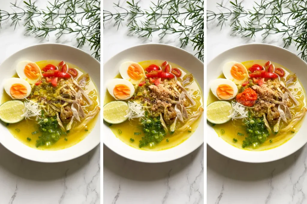 Soto Ayam Lamongan (Indonesian Turmeric Chicken Soup) 26 Soto Ayam Lamongan Step 21