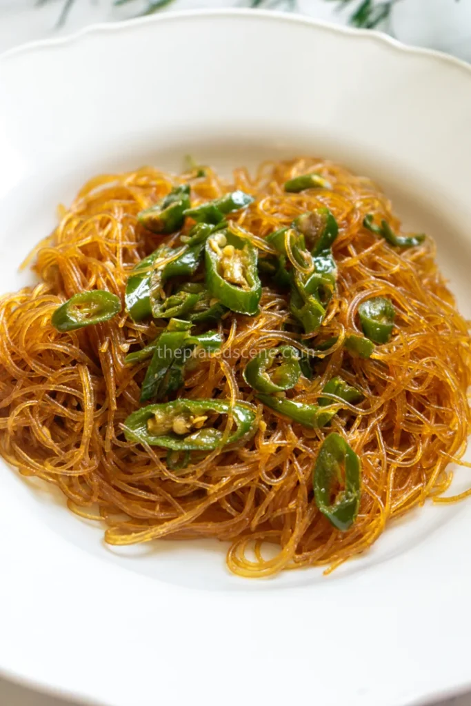 Soun Cabe Ijo (Stir-Fried Glass Noodle with Green Chilies) 16 Soun Cabe Ijo (Stir-Fried Glass Noodle with Green Chilies)