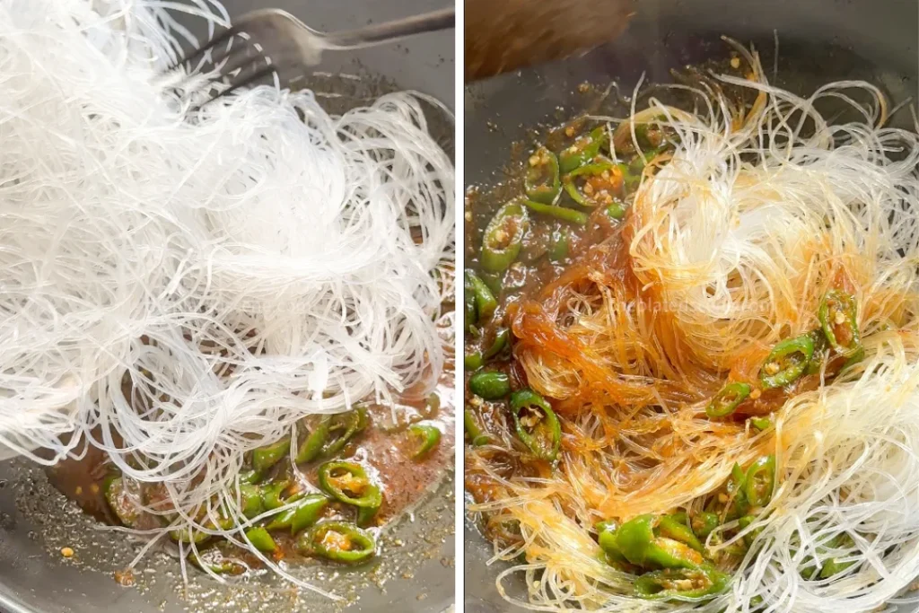 Soun Cabe Ijo (Stir-Fried Glass Noodle with Green Chilies) 15 Soun Cabe Ijo Step 11