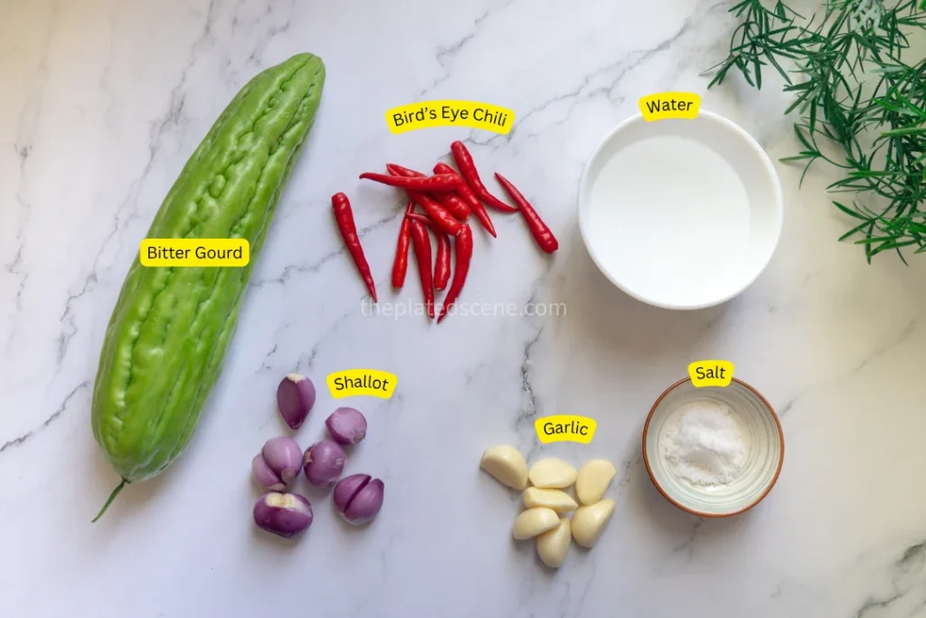 Tumis Pare (Bitter Gourd Stir Fry) 6 Tumis Pare Step 01