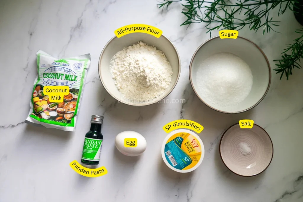 Easy Putu Ayu (Pandan Coconut Blossom Cakes) Recipe 7 Putu Ayu Step 01