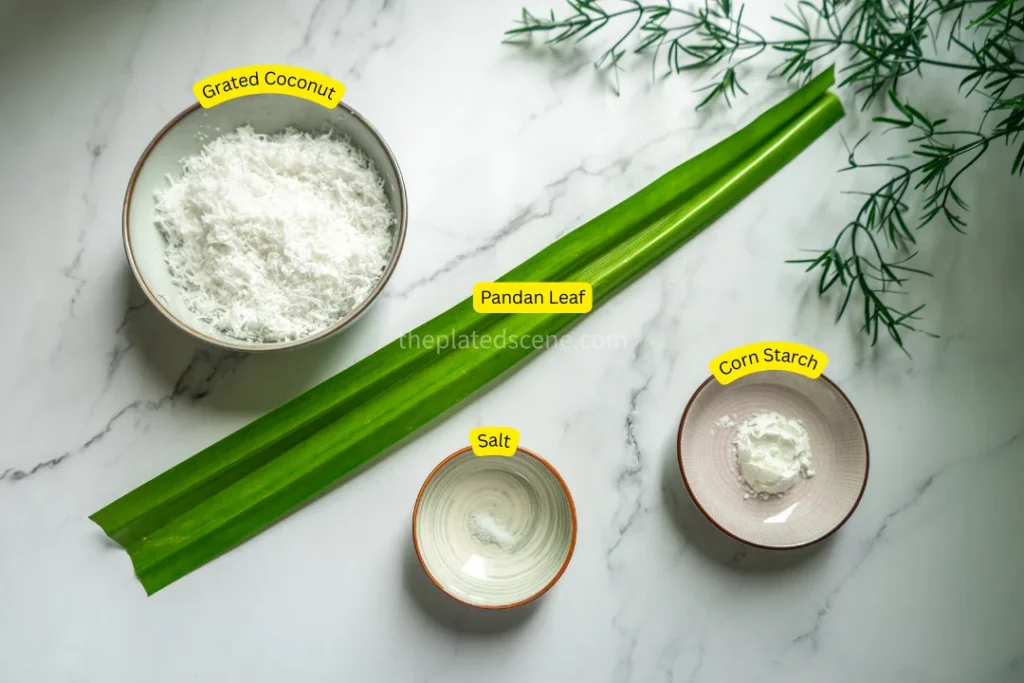 Easy Putu Ayu (Pandan Coconut Blossom Cakes) Recipe 6 Putu Ayu Step 02