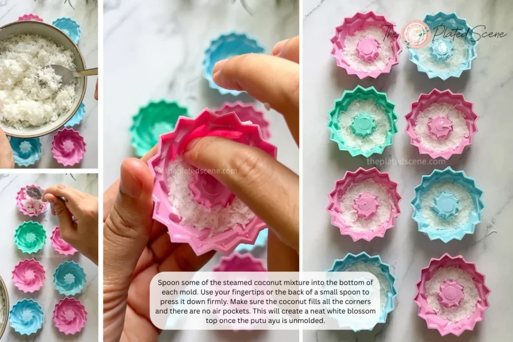 Easy Putu Ayu (Pandan Coconut Blossom Cakes) Recipe 12 Putu Ayu Step 06