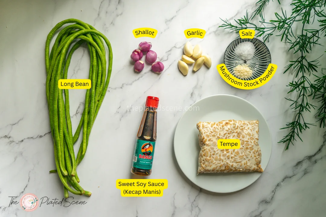 Tempe Orek Kacang Panjang: Easy Indonesian Stir-Fried Tempeh with Long Beans 5 Ingredient for Tempe Orek Kacang Panjang: Easy Indonesian Stir-Fried Tempeh with Long Beans