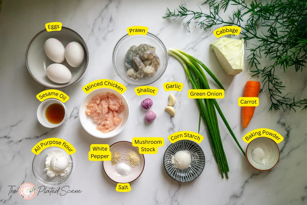 Fu Yung Hai Recipe: Authentic Chinese-Indonesian Crispy Omelette 6 Ingredient for Fu Yung Hai Recipe: Authentic Chinese-Indonesian Crispy Omelette